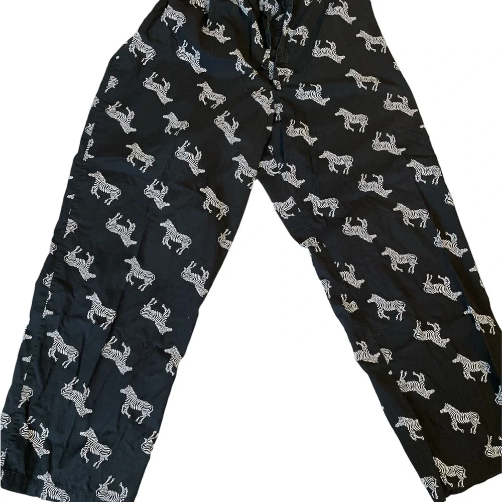 Vintage Men Polo Ralph Lauren Zebra Pajama Pants Sleep/lounge  Large